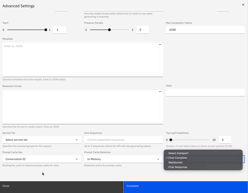 Chat Completions vs Responses vs WebSocket: TTFT and TRT in Rapida